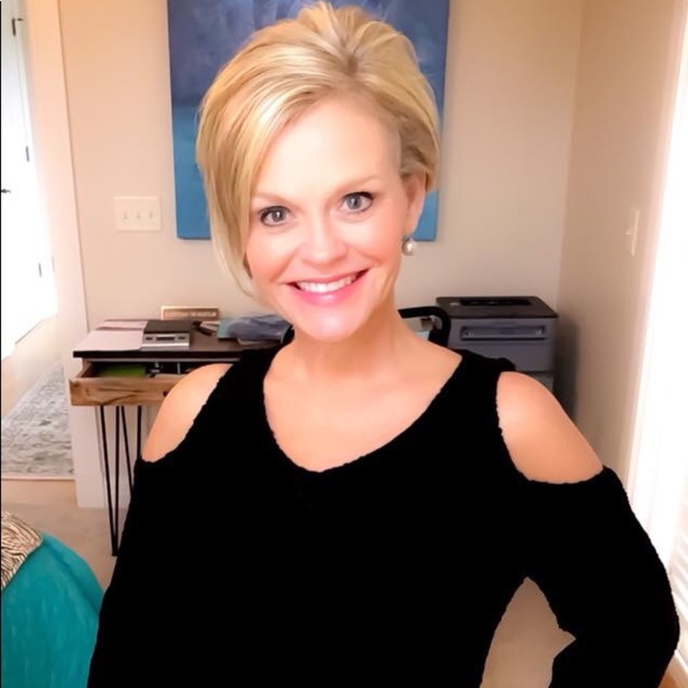 Black Open- shoulder sweater, New in package